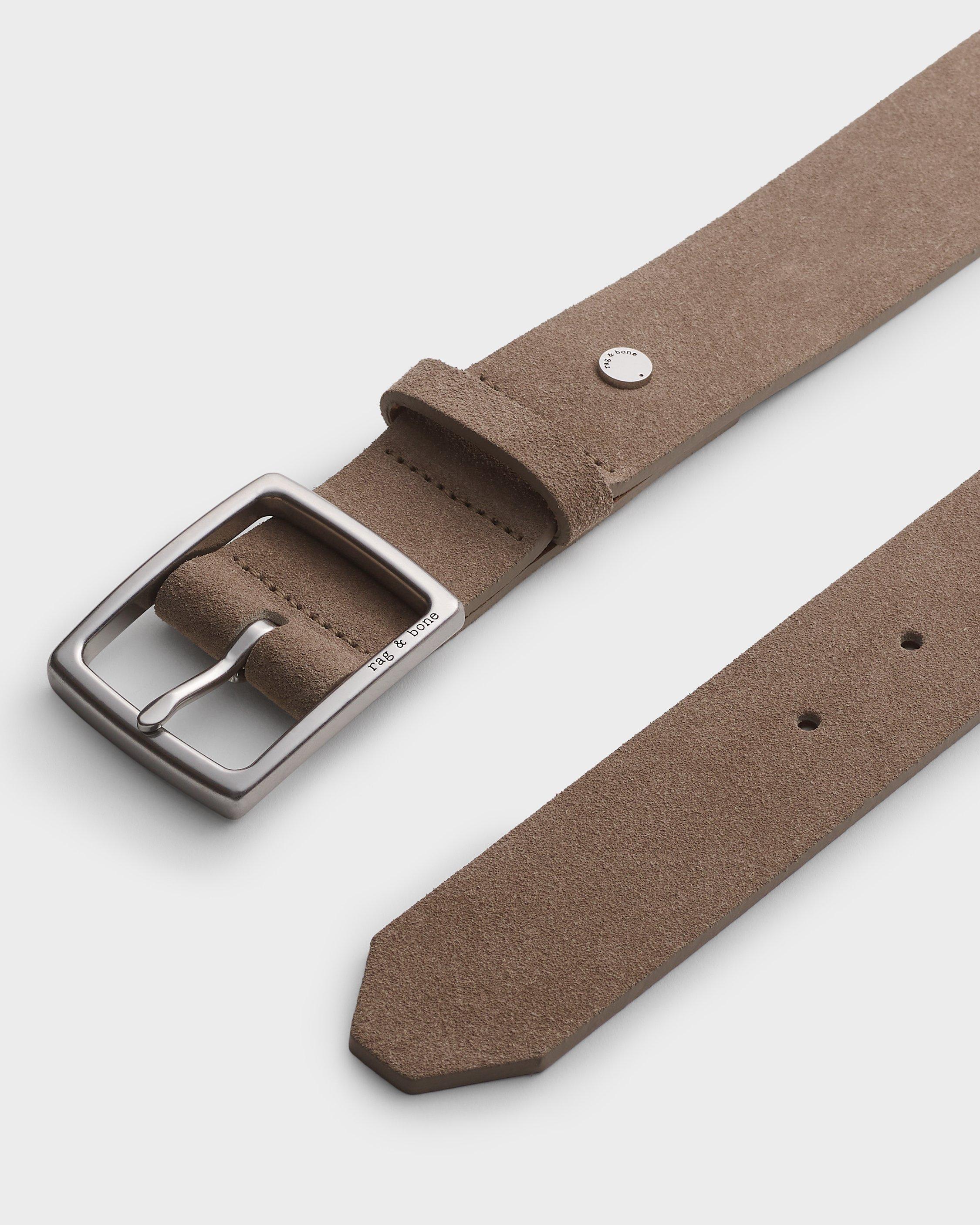 Rugged Italian Suede Belt by RAG&BONE