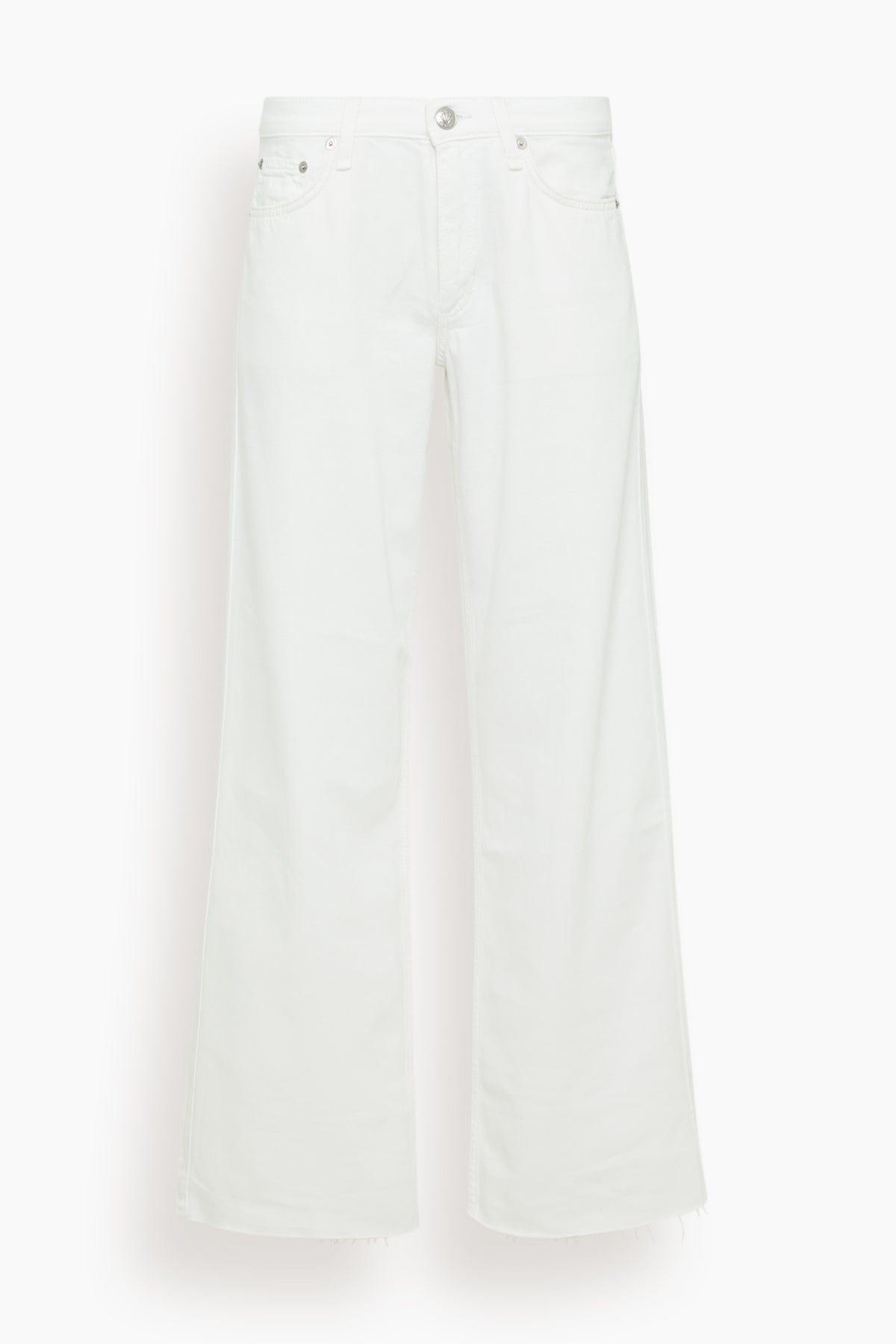 Saige Full Straight Jeans in White by RAG&BONE