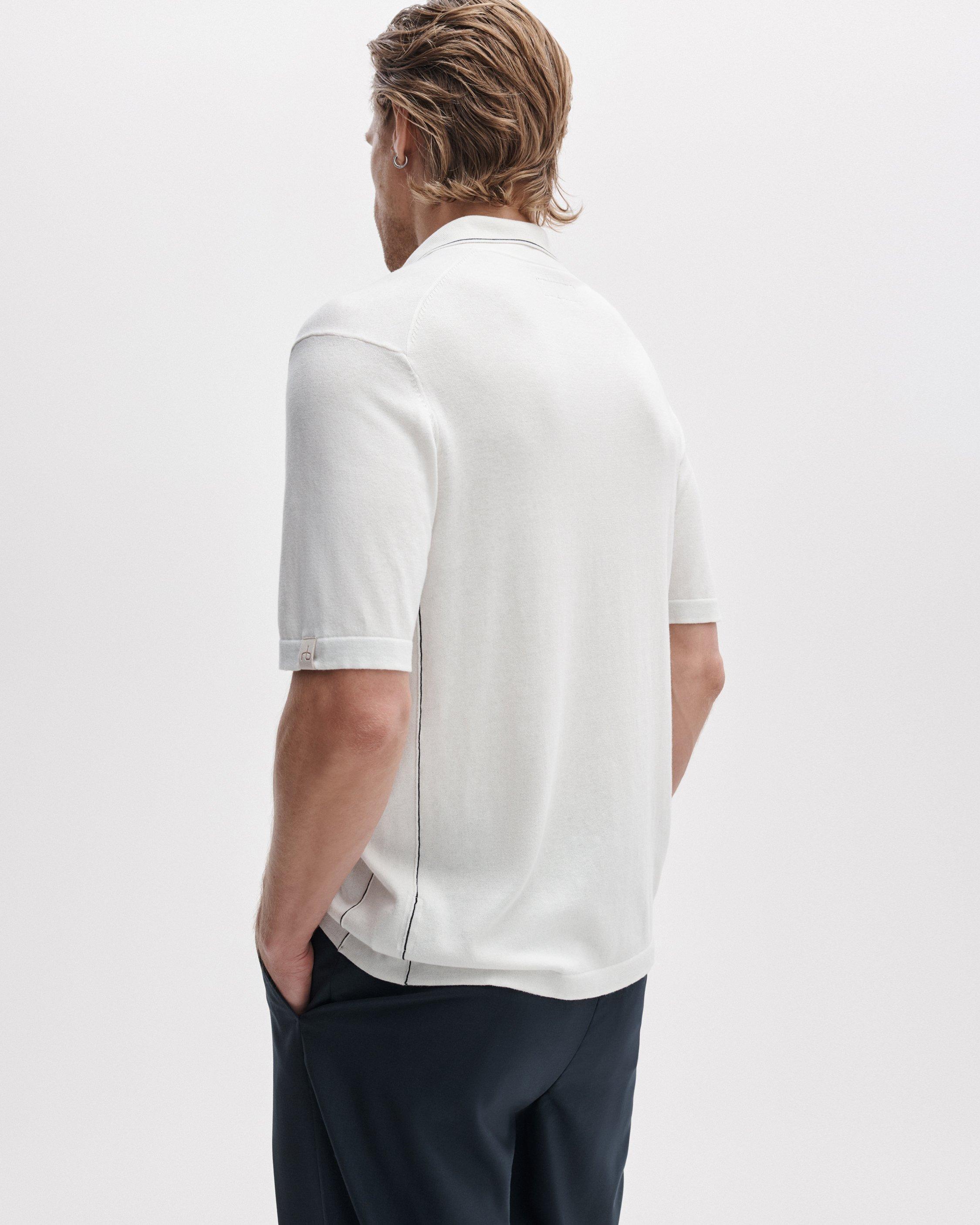 Silk-Cotton Johnny Collar Polo by RAG&BONE
