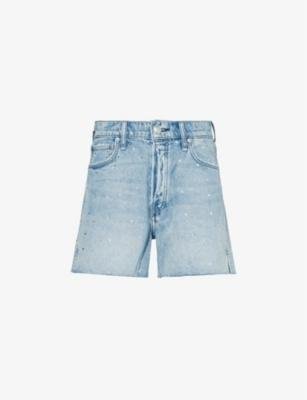 Solana rhinestone-embellished denim shorts by RAG&BONE