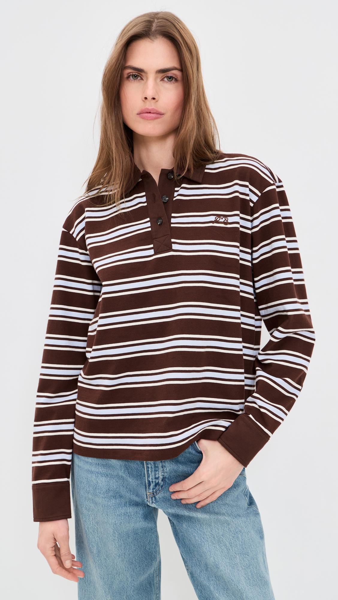 Stripe Long Sleeve Rugby by RAG&BONE