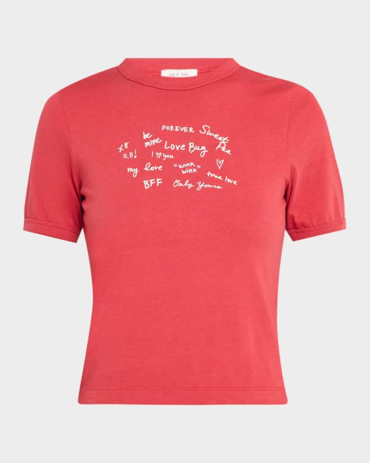Sweetheart Graphic Baby Tee by RAG&BONE