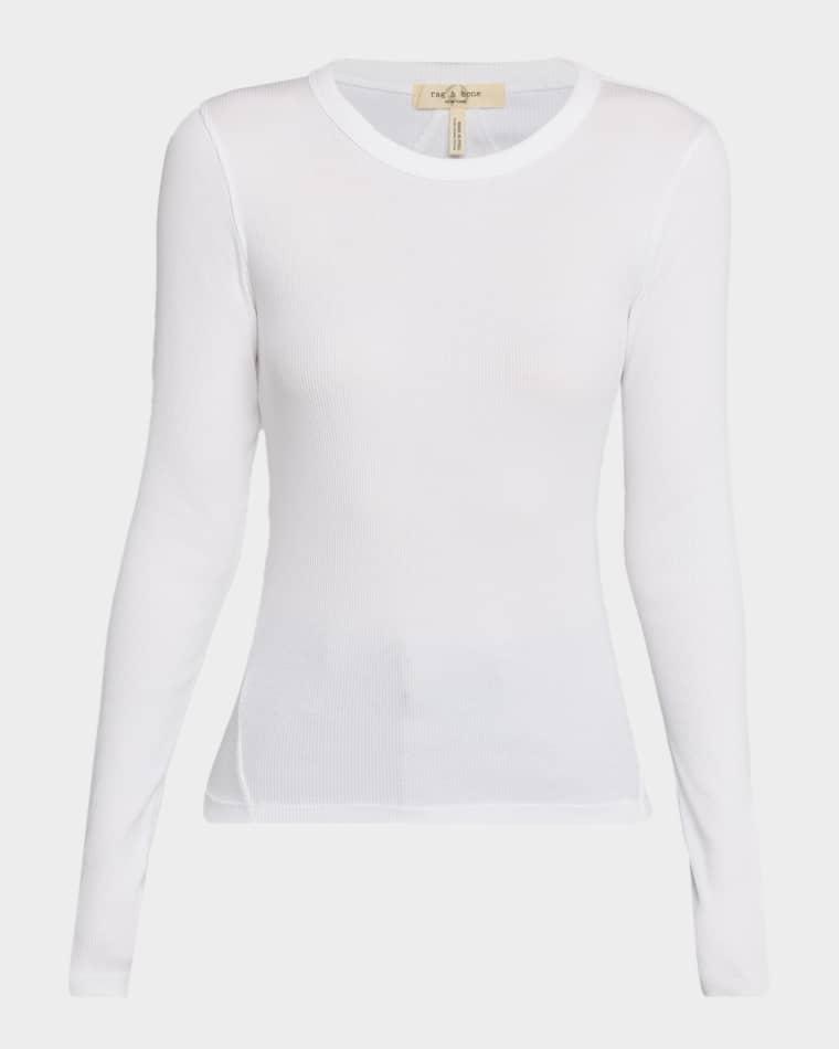 The Essential Ribbed Long-Sleeve Tee by RAG&BONE