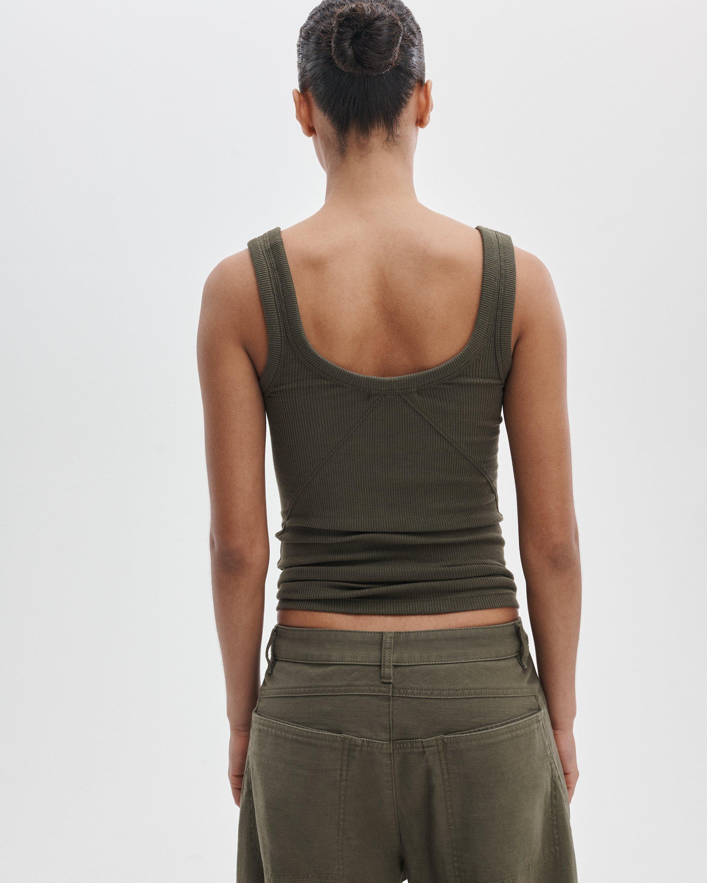 The Essential Ribbed U-Neck Tank by RAG&BONE