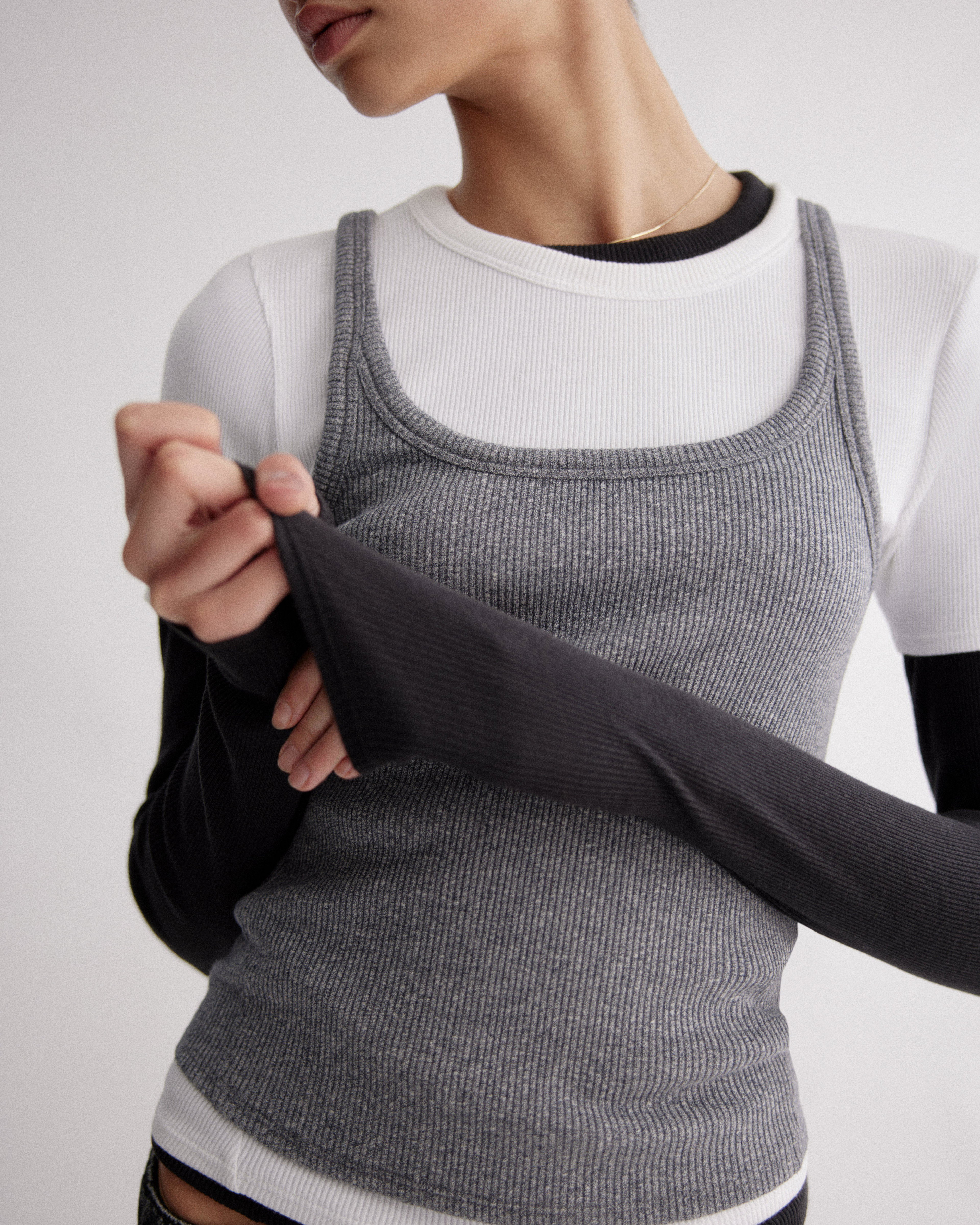 The Essential Ribbed U-Neck Tank by RAG&BONE