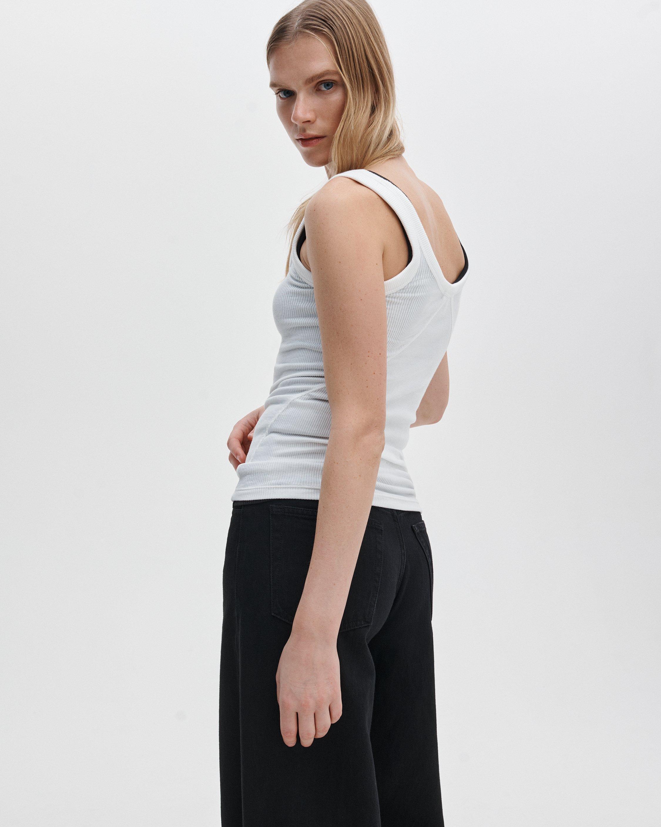 The Essential Ribbed U-Neck Tank by RAG&BONE