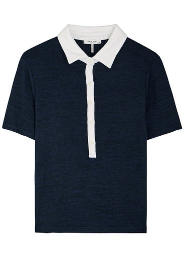 The Knit Button stretch-knit polo top by RAG&BONE