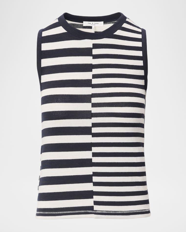 The Knit Mix Striped Tank Top by RAG&BONE