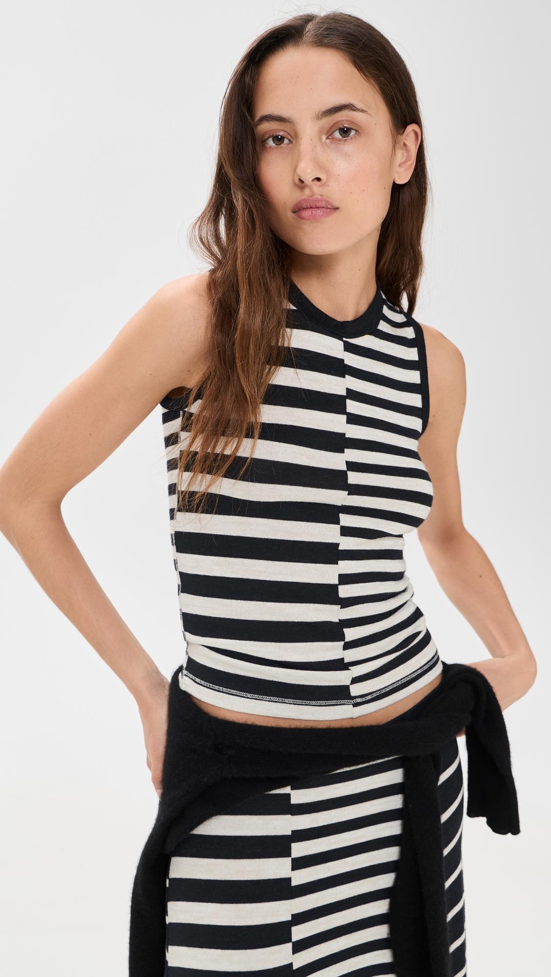 The Knit Mixed Stripe Tank by RAG&BONE