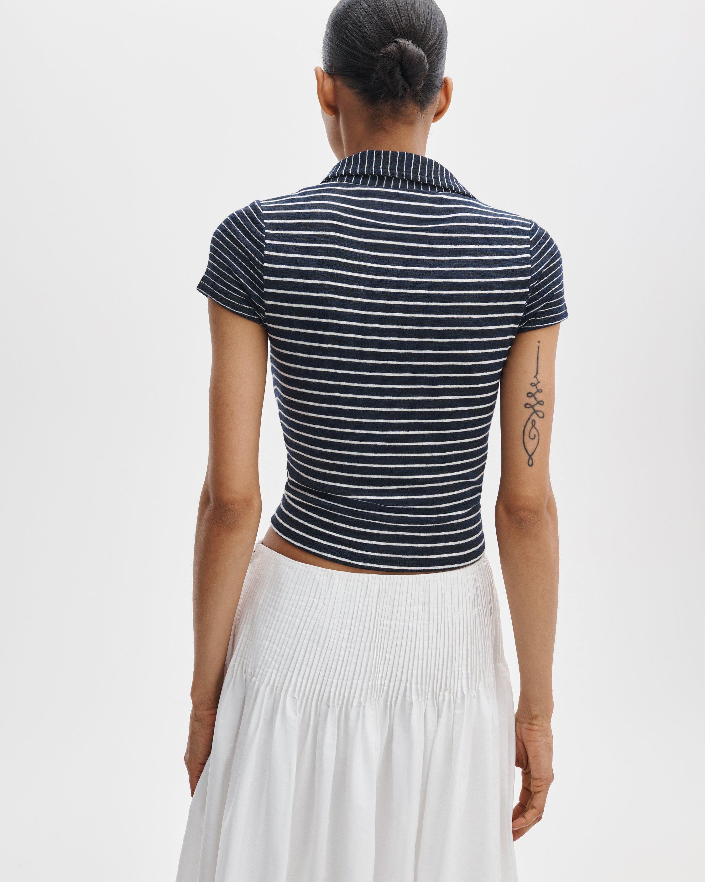 The Knit Striped Polo by RAG&BONE