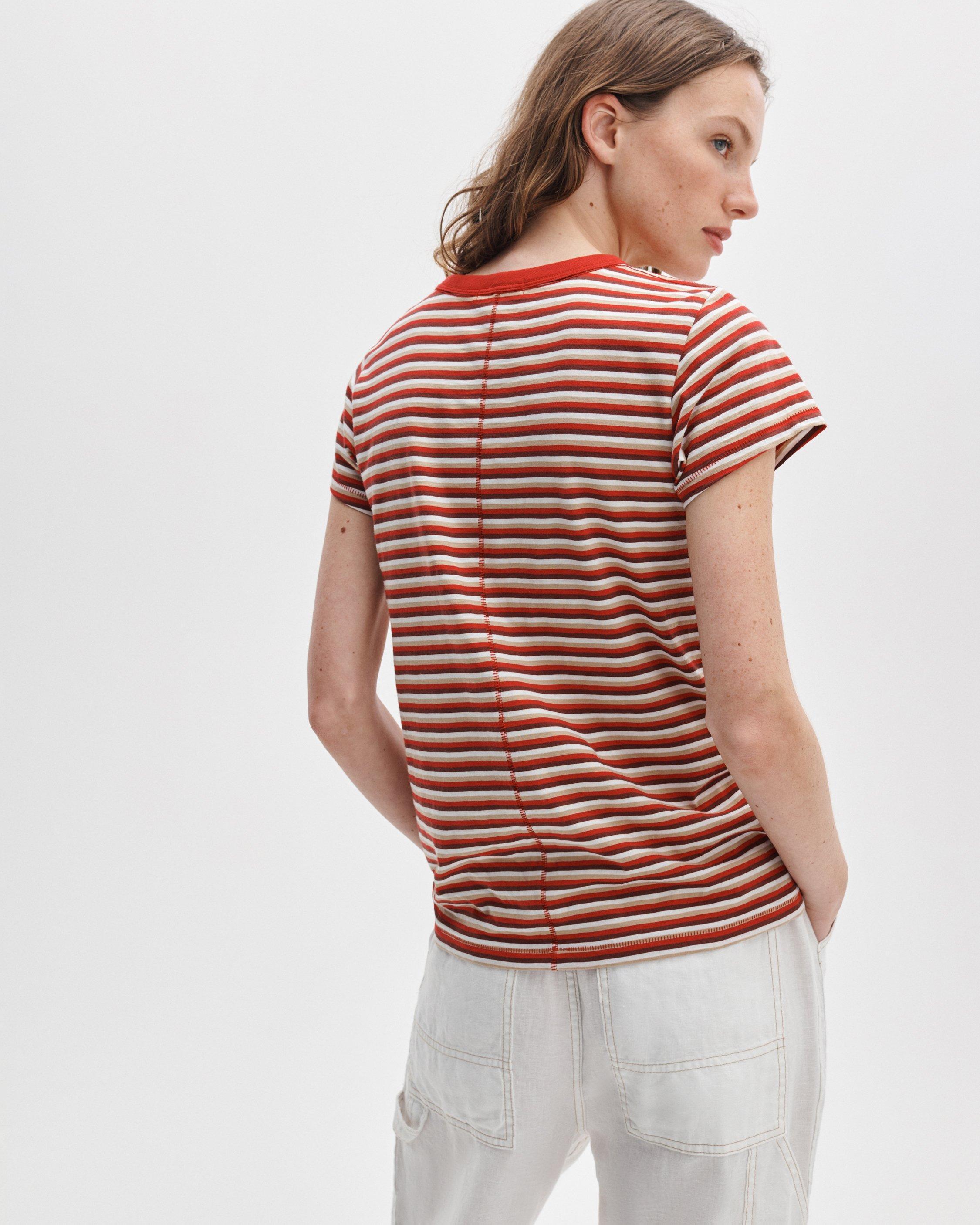 The Slub Striped Tee by RAG&BONE