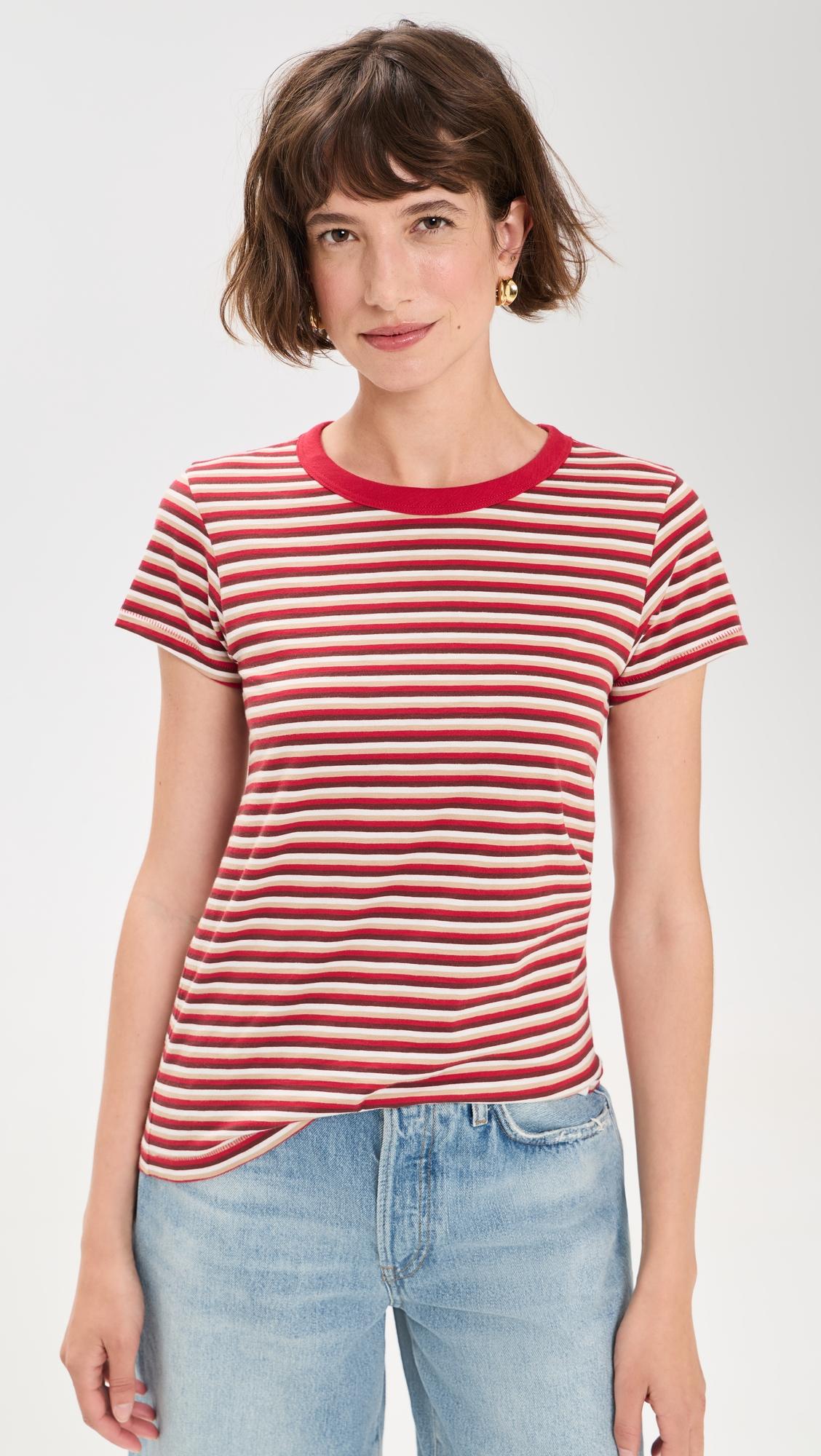 The Slub Striped Tee by RAG&BONE