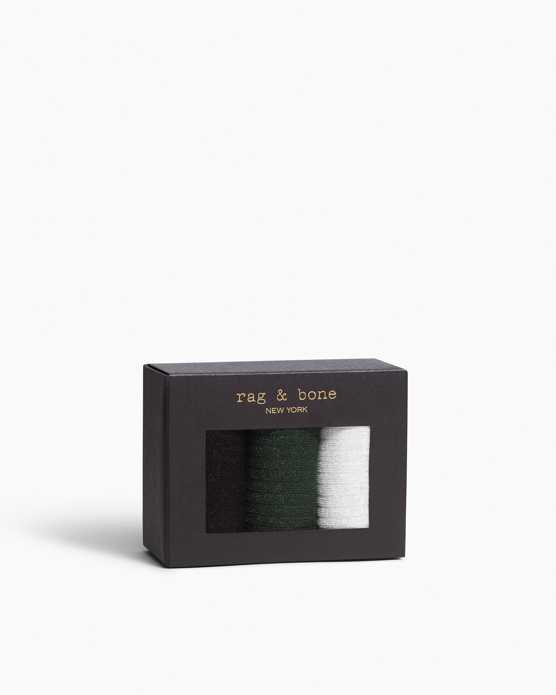 Three-Pack rb Glitter Socks by RAG&BONE