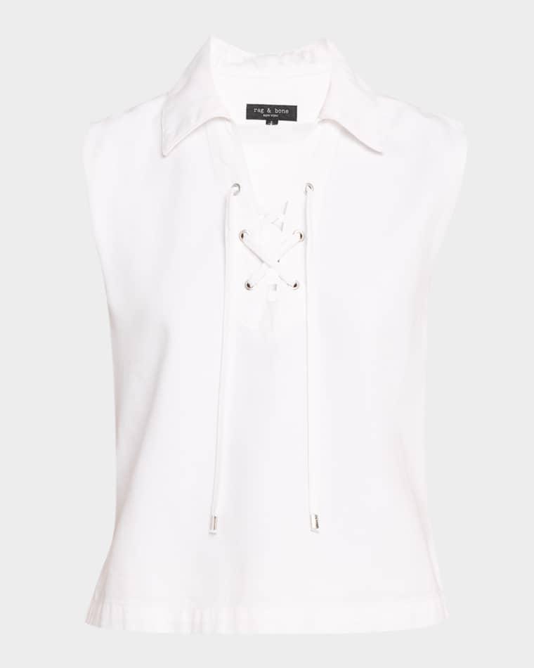 Ultra Featherweight Fiona Lace-Up Top by RAG&BONE