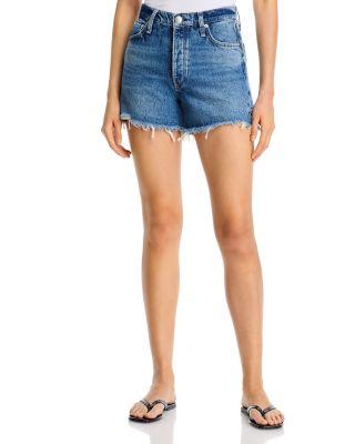 Vintage High Rise Cut Off Jean Shorts in Flora by RAG&BONE