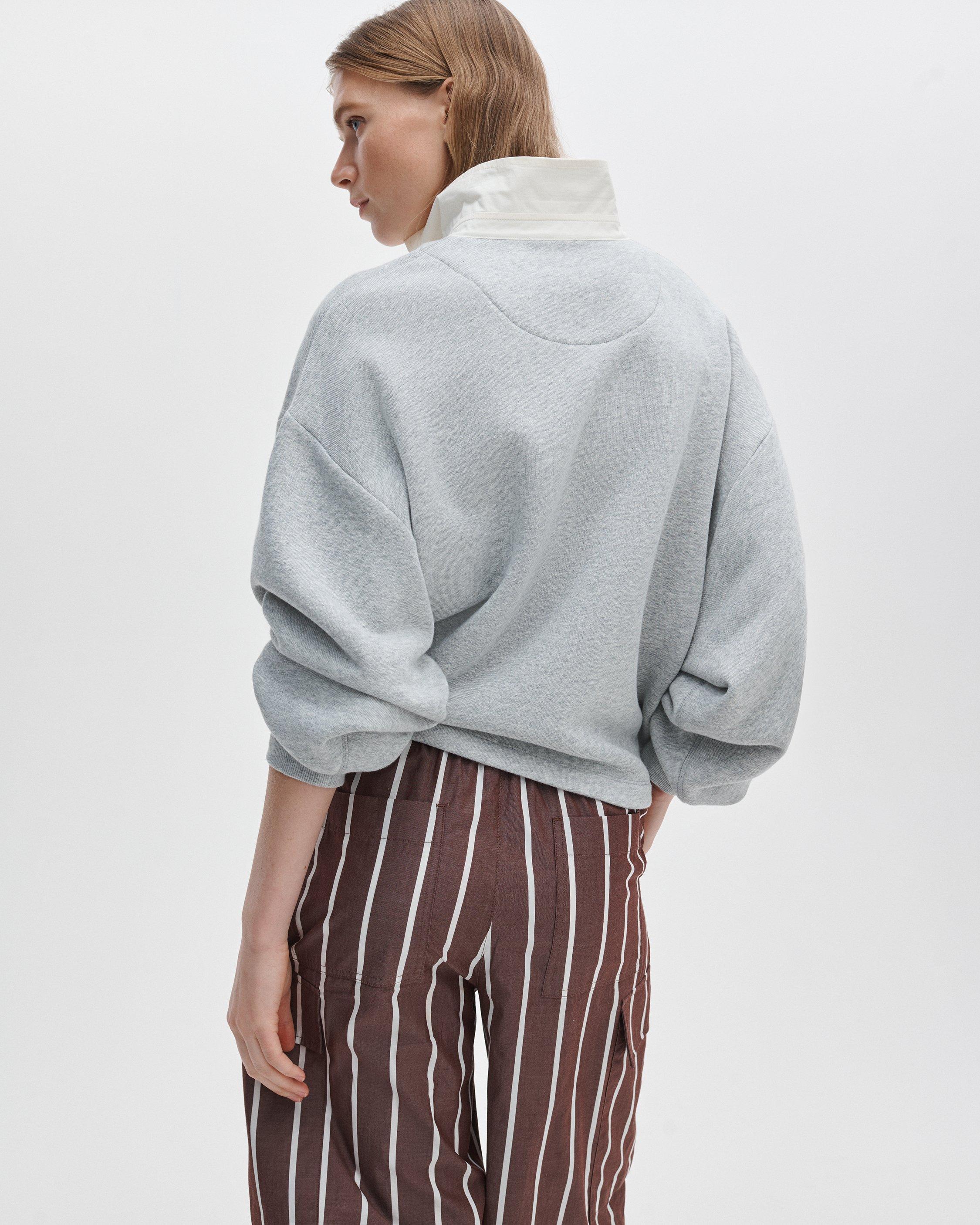 Vintage Terry Oversized Polo Sweatshirt by RAG&BONE