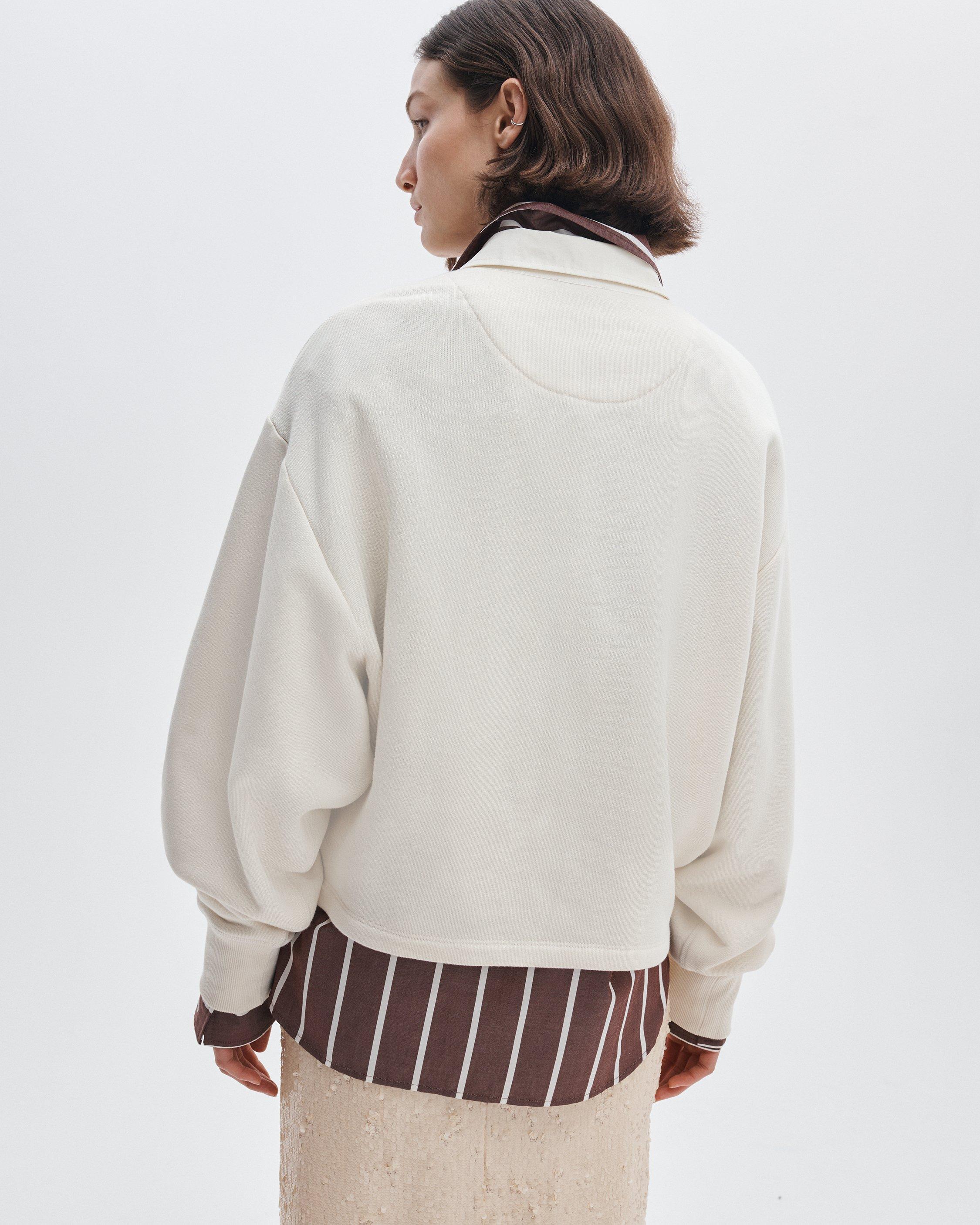 Vintage Terry Oversized Polo Sweatshirt by RAG&BONE