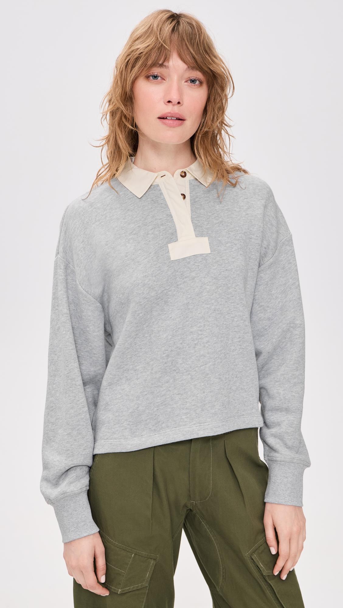 Vintage Terry Oversized Polo Sweatshirt by RAG&BONE