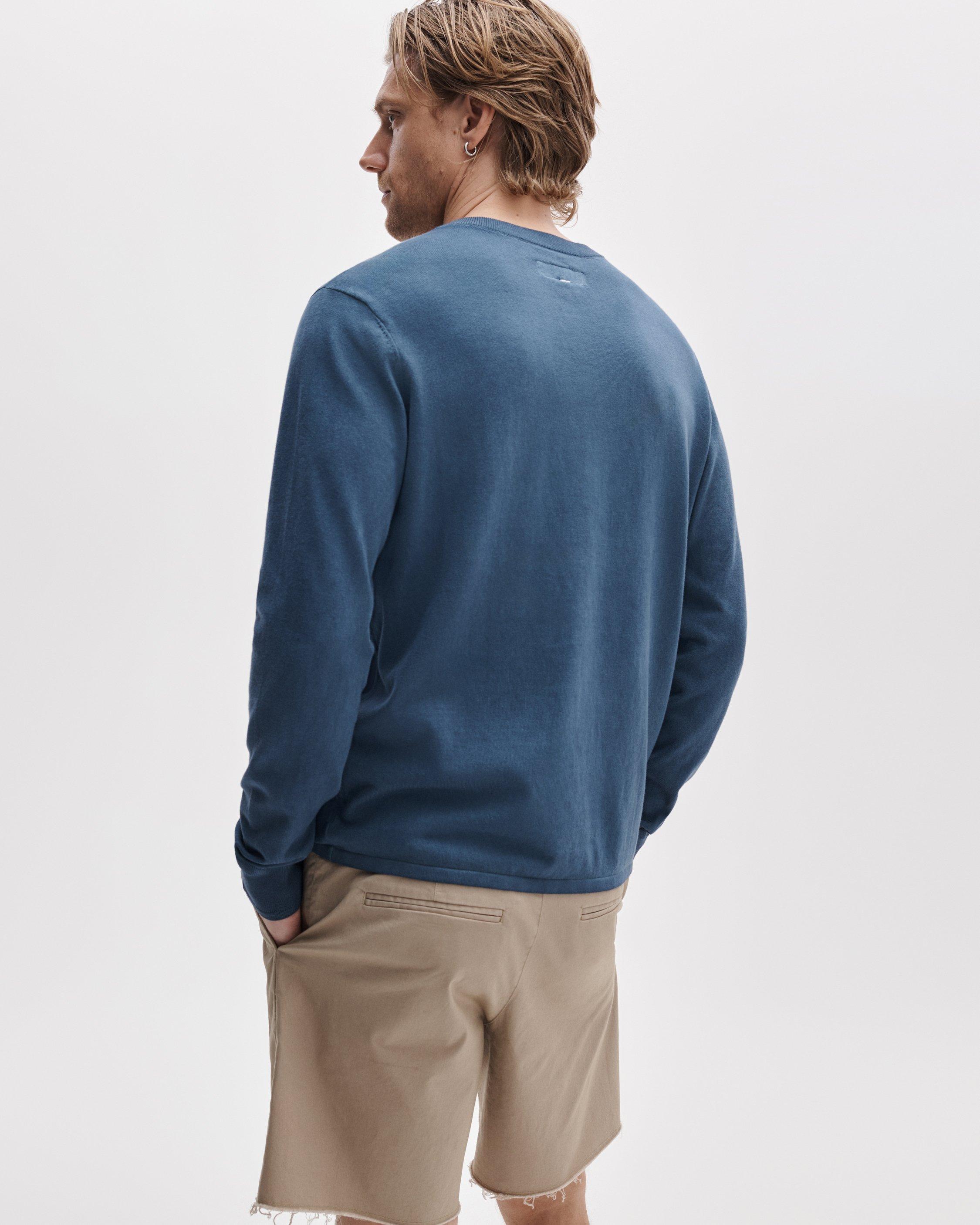 Washed Cotton Henley Sweater by RAG&BONE