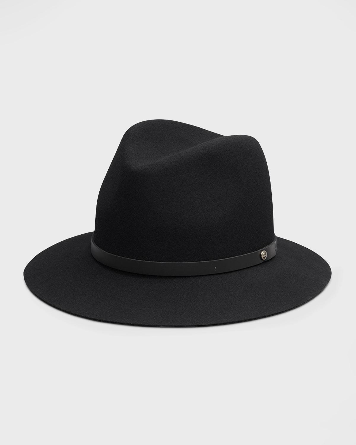 Wool Fedora With Leather Band by RAG&BONE
