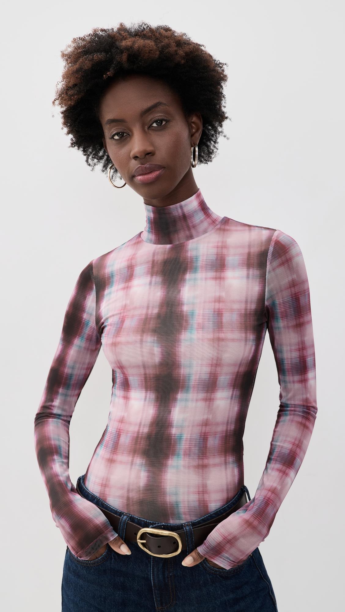 Yana Mock Neck Mesh Top by RAG&BONE