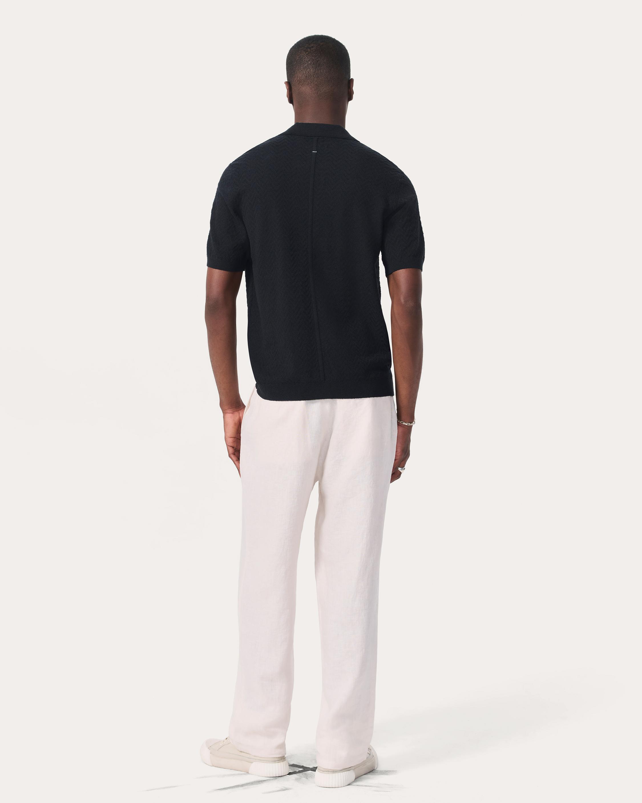 Zuma Herringbone Knit Polo Shirt by RAG&BONE