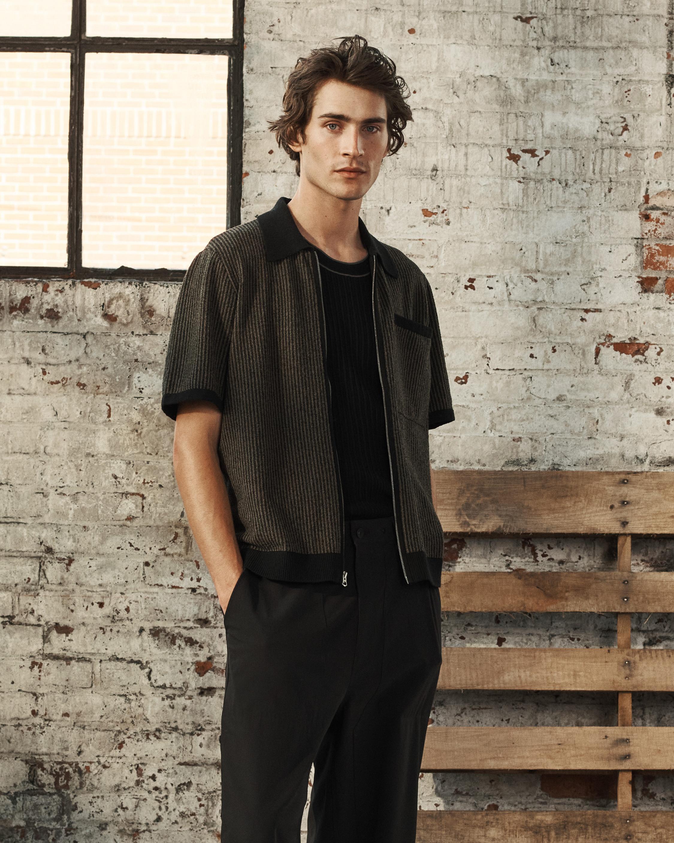Zuma Zip Knit Polo Shirt by RAG&BONE
