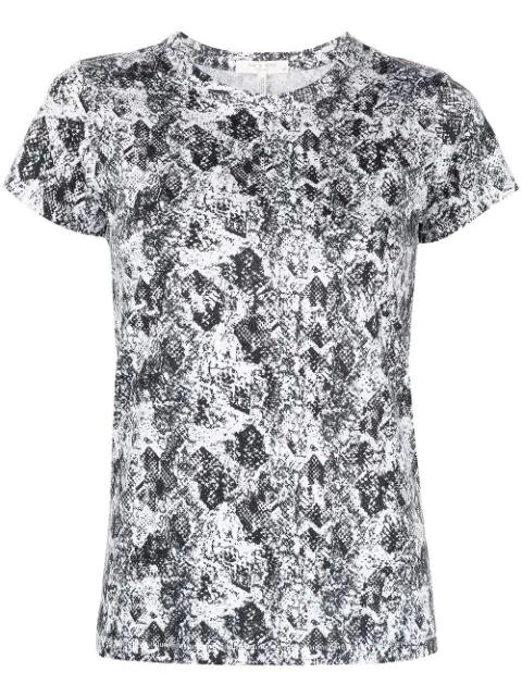 all-over snakeskin T-shirt by RAG&BONE