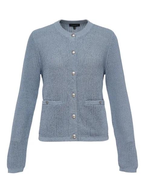 button-detailed open-knit cardigan by RAG&BONE