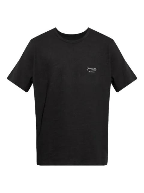 fish-embroidered cotton T-shirt by RAG&BONE