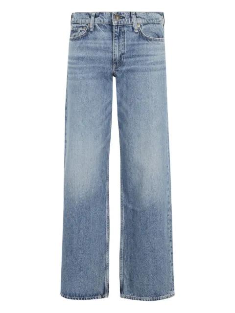 five-pocket faded wide-leg jeans by RAG&BONE