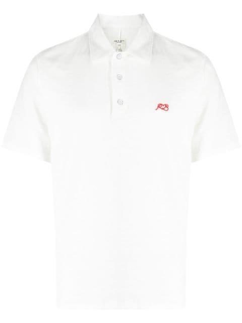 logo-embroidered polo shirt by RAG&BONE