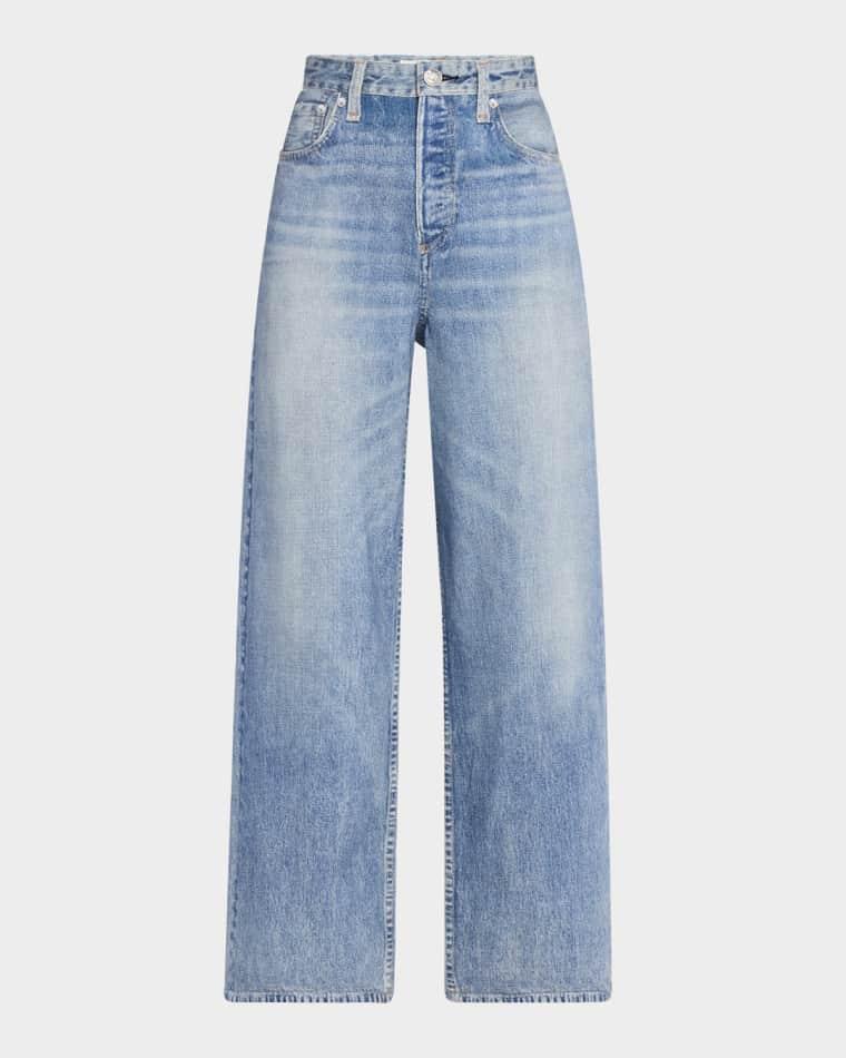 rb Miramar Andi Cotton-Terry Ankle Jeans by RAG&BONE