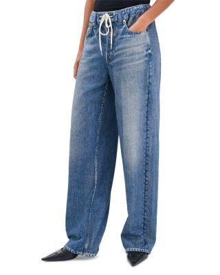 rb Miramar Cotton Terry Wide Leg Drawstring Sweatpant Jeans by RAG&BONE