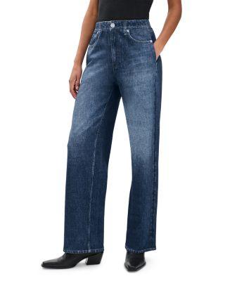rb Miramar Mid Rise Wide Leg Cotton Terry Sweatpant Jeans by RAG&BONE