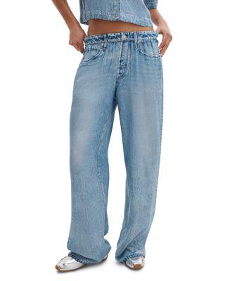 rb Miramar Slink High Rise Wide Leg Sweatpant Jeans in Muray by RAG&BONE