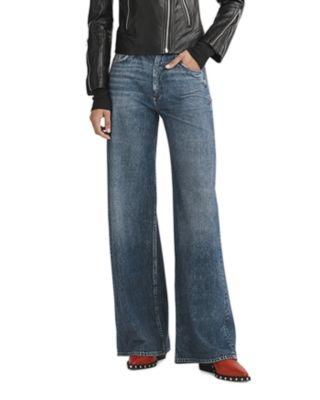 rb Miramar Sofie High Rise Wide Leg Sweatpant Jeans in Kimber Wash by RAG&BONE