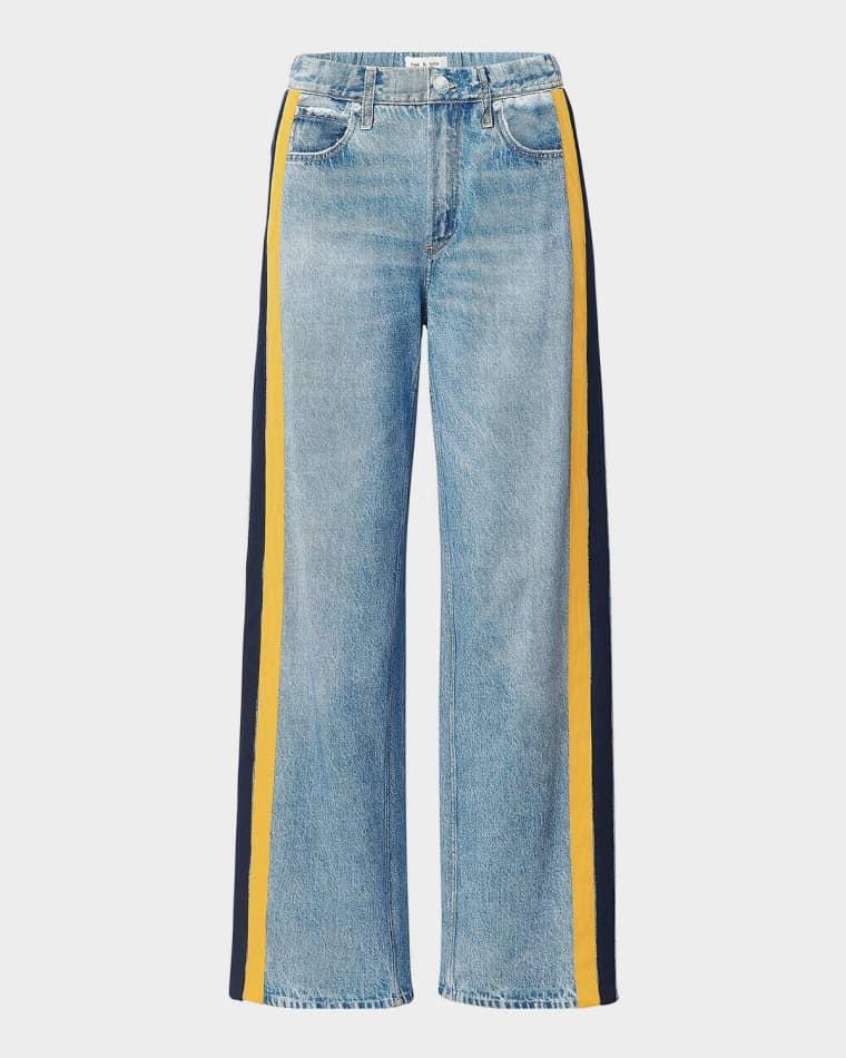 rb Miramar Terry Wide-Leg Track Jeans by RAG&BONE
