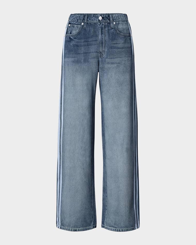 rb Miramar Terry Wide-Leg Track Jeans by RAG&BONE