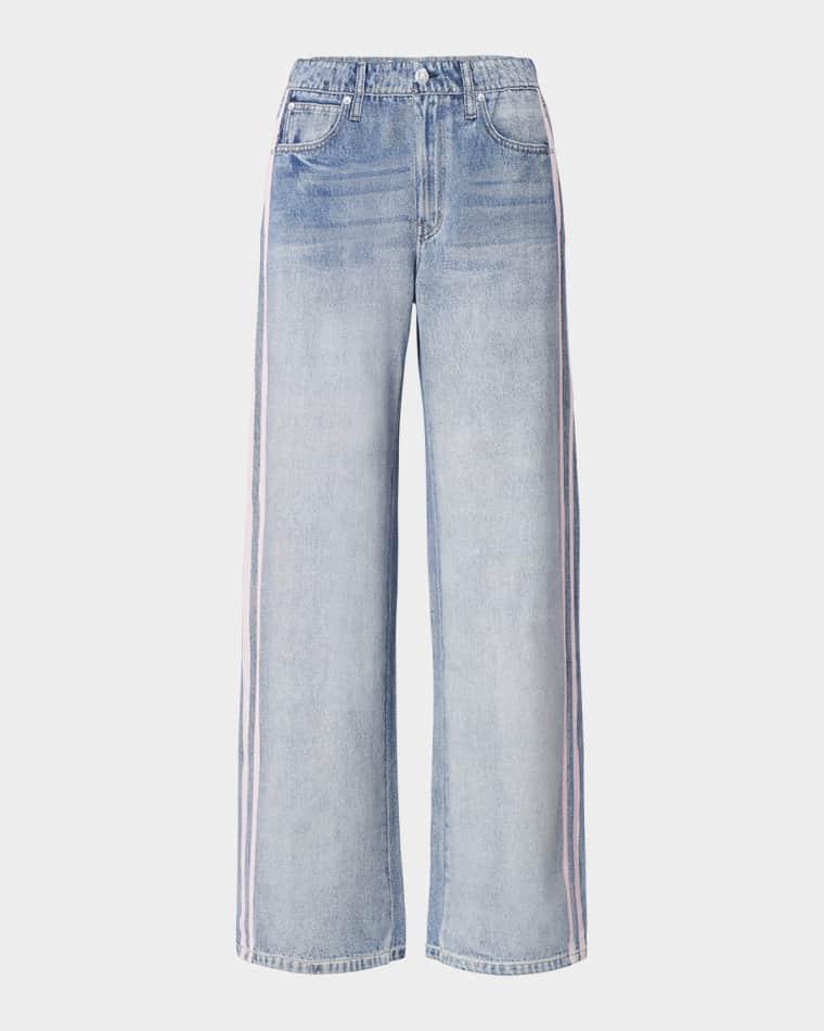 rb Miramar Terry Wide-Leg Track Jeans by RAG&BONE