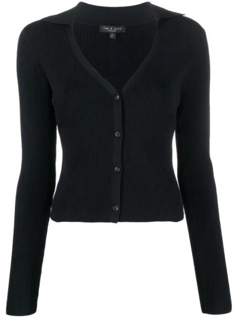 ribbed knitted cardigan by RAG&BONE