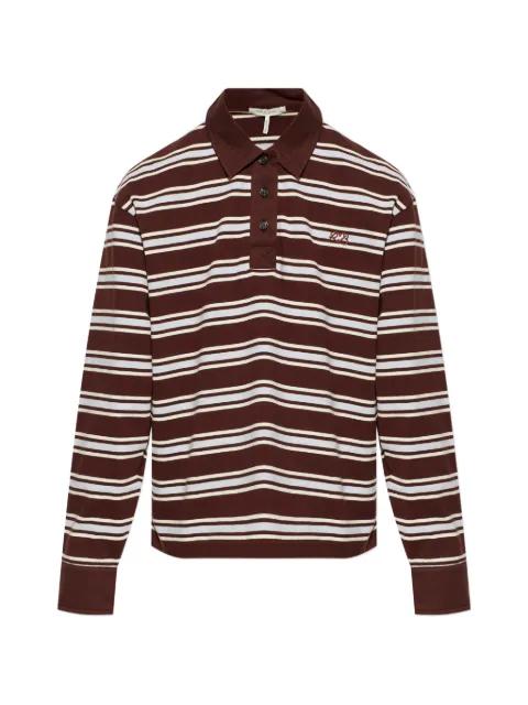 striped long-sleeved polo shirt by RAG&BONE