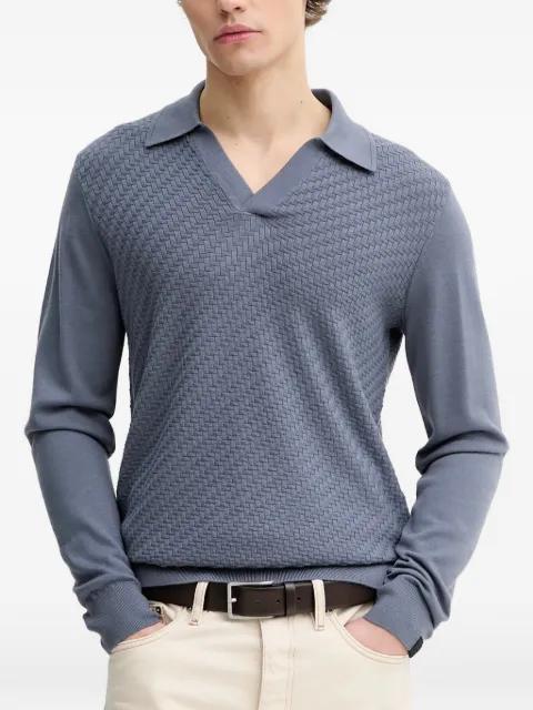 textured polo sweater by RAG&BONE