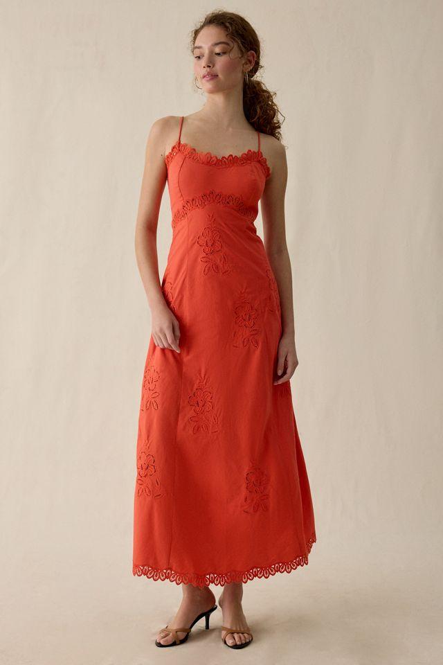 RAHI Starlet Lace Cutwork Cotton Maxi Dress by RAHI
