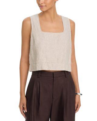 Akira Linen Cropped Top by RAILS