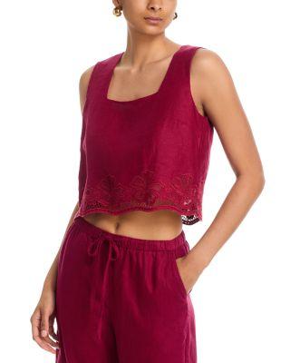 Akira Linen Embroidered Top by RAILS