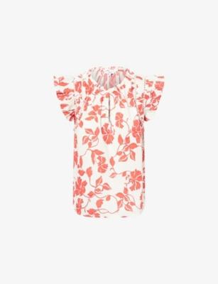 Allea Floral-Printed Cotton Top by RAILS