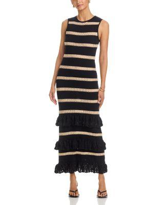 Ana Ruffle Tiered Knit Maxi Dress by RAILS