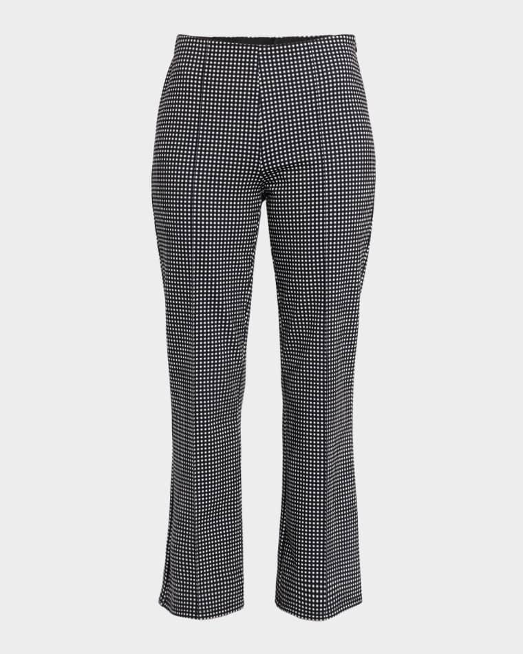 Auray Gingham Cropped Flare Pants by RAILS