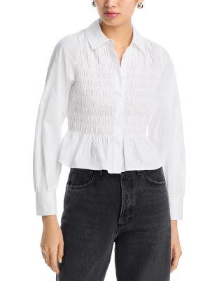 Bradshaw Smocked Peplum Blouse by RAILS